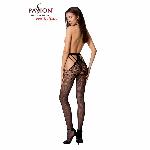 Еротичні колготки-бодістокінг Passion S001 black,, з доступом та з відкритими стегнами - мініатюра 6
