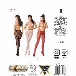 Колготки-бодістокінги Passion S012 One Size, Black, імітація панчіх, пояса та мереживних трусиків - мініатюра 8