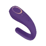 Вібратор для пар Satisfyer Double Classic Violet з одним моторчиком - мініатюра 1
