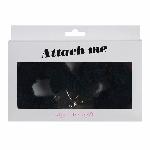 Наручники з плюшевим оздобленням Love To Love ATTACH ME Black - мініатюра 2
