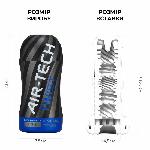 Мастурбатор Tenga Air-Tech Twist Ripple Blue зі змінною тугістю обхвату, ефект глибокого мінету - мініатюра 2