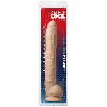 Фалоімітатор Doc Johnson Dick Rambone Cock White, діаметр 6 см, довжина 42 см, ПВХ - мініатюра 5