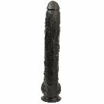 Фалоімітатор Doc Johnson Dick Rambone Cock Black, діаметр 6 см, довжина 42 см, ПВХ - мініатюра 4