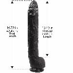 Фалоімітатор Doc Johnson Dick Rambone Cock Black, діаметр 6 см, довжина 42 см, ПВХ - мініатюра 5