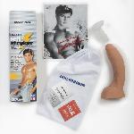 Фалоімітатор Doc Johnson Jeff Stryker White - ULTRASKYN, діаметр 5,4 см, Vac-U-Lock - мініатюра 4