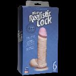 Фалоімітатор Doc Johnson The Realistic Cock 6 inch White – ULTRASKYN, Vack-U-Lock, діаметр 4,3 см - мініатюра 2