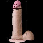 Фалоімітатор Doc Johnson The Realistic Cock 6 inch White – ULTRASKYN, Vack-U-Lock, діаметр 4,3 см - мініатюра 3