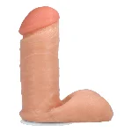 Фалоімітатор Doc Johnson The Realistic Cock 6 inch White – ULTRASKYN, Vack-U-Lock, діаметр 4,3 см - мініатюра 1