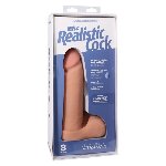 Фалоімітатор Doc Johnson The Realistic Cock 8 inch White - ULTRASKYN, Vack-U-Lock, діаметр 5,1 см - мініатюра 5