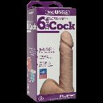 Фалоімітатор Doc Johnson Vac-U-Lock - 6 Inch ULTRASKYN Cock White, діаметр 4,3 см - мініатюра 2