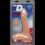 Фалоімітатор Doc Johnson The D - Super D - 9 Inch With Balls - ULTRASKYN, діаметр 5,1 см - мініатюра 2