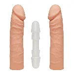 Фалоімітатор подвійний Doc Johnson The D - Double D - 16 Inch - ULTRASKYN, діаметр 4,4 см, Vack-U-Lo - мініатюра 1