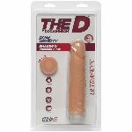 Фалоімітатор Doc Johnson The D: Shakin D 7 Inch Vibro ULTRASKYN, діаметр 3,8 см, плавне регулювання - мініатюра 2