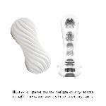 Мастурбатор Tenga Flex Silky White зі змінною інтенсивністю, можна скручувати - мініатюра 4