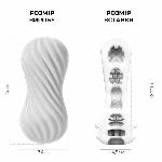 Мастурбатор Tenga Flex Silky White зі змінною інтенсивністю, можна скручувати - мініатюра 2