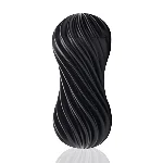 Мастурбатор Tenga Flex Rocky Black зі змінною інтенсивністю, можна скручувати - мініатюра 1