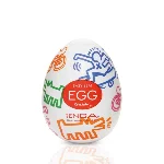 Мастурбатор-яйце Tenga Keith Haring Egg Street - мініатюра 1