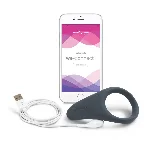 Смарт-віброкільце під одяг VERGE BY WE-VIBE SLATE, охоплює пеніс та мошонку, 10 режимів - мініатюра 1