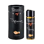 Масажна олія Plaisirs Secrets Caramel (59 мл) з афродизіаками, їстівна, подарункове паковання - мініатюра 1