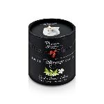 Масажна свічка Plaisirs Secrets White Tea (80 мл) подарункова упаковка, керамічний посуд - мініатюра 3