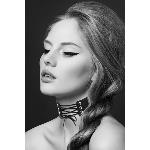 Чокер зі шнурівкою Bijoux Pour Toi - LACET, екошкіра - мініатюра 1