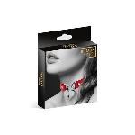 Чокер з замочком-сердечком Bijoux Pour Toi - HEART LOCK Red, екошкіра - мініатюра 3