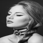 Чокер потрійний з кільцем для повідця Bijoux Pour Toi - FETISH, екошкіра - мініатюра 1