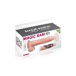 Фалоімітатор-пульсатор із вібрацією Real Body — Magic Ram, діаметр 4 см, рух вперед-назад - мініатюра 2