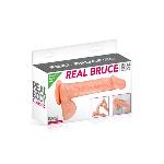 Фалоімітатор на присосці Real Body — Real Bruce Flesh, TPE, діаметр 4,2 см - мініатюра 2
