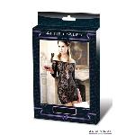 Сукня-сітка з декольте Anne De Ales FETISH DINNER Black XL, оголене плече - мініатюра 2