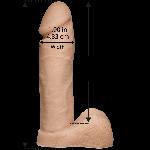Фалоімітатор Doc Johnson Platinum TRUSKYN - The Tru Ride 8 Inch, діаметр 4,8 см, двошаровий силікон - мініатюра 2