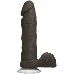 Фалоімітатор Doc Johnson The Realistic Cock 8 inch Black - ULTRASKYN, Vack-U-Lock, діаметр 5,1 см - мініатюра 1