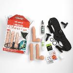 Набір для страпона Doc Johnson Vac-U-Lock Dual Density UltraSKYN Set, діаметр 3×4,5см - мініатюра 6