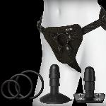 Набір для страпона Doc Johnson Vac-U-Lock Dual Density UltraSKYN Set, діаметр 3×4,5см - мініатюра 4