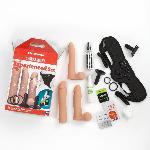 Набір для страпона Doc Johnson Vac-U-Lock Dual Density Experienced Set, діаметр 2×7см, 7,7см - мініатюра 6