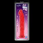 Фалоімітатор Doc Johnson Jelly Jewels Dong & Suction Cup Red, діаметр 3,6 см, антибактеріальний ПВХ - мініатюра 2