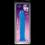 Фалоімітатор Doc Johnson Jelly Jewels Dong & Suction Cup Blue, діаметр 3,6 см, антибактеріальний ПВХ - мініатюра 2