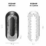 Мастурбатор Tenga Flip Zero Black, змінна інтенсивність стимуляції, розкладний - мініатюра 8