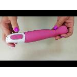 Потужний вібратор Satisfyer Vibes Petting Hippo з гнучким стовбуром, літій силікон, 12 режимів - мініатюра 3
