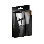 Гартер на ногу Bijoux Pour Toi - WITH BOW Black, сексуальна підв'язка з бантиком, екошкіра - мініатюра 2