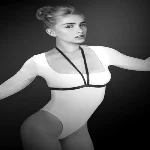 Портупея на груди Bijoux Pour Toi - JESSICA, еластичний поліестер - мініатюра 1