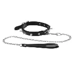 Нашийник з повідцем Fetish Tentation Spikes and Leash - мініатюра 1