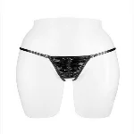 Трусики-стрінги з доступом Fashion Secret ANGELA Black - мініатюра 1