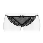Трусики-стрінги з перлинною ниткою Fashion Secret KATIA Black - мініатюра 1