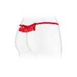 Трусики-стрінги з перлинною ниткою Fashion Secret KATIA Red - мініатюра 2