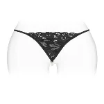 Трусики-стрінги з перлинною ниткою Fashion Secret VENUSINA Black - мініатюра 1