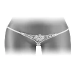 Трусики-стрінги з доступом Fashion Secret DANUTA White - мініатюра 1