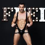 Чоловічий еротичний костюм "Відвертий Фред" One Size Black - мініатюра 2