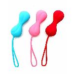 Вагінальні кульки Satisfyer Power Balls (3 пари), діаметр 3,4см, маса 60-76-92г, з кулькою всередині - мініатюра 2