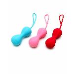 Вагінальні кульки Satisfyer Power Balls (3 пари), діаметр 3,4см, маса 60-76-92г, з кулькою всередині - мініатюра 3